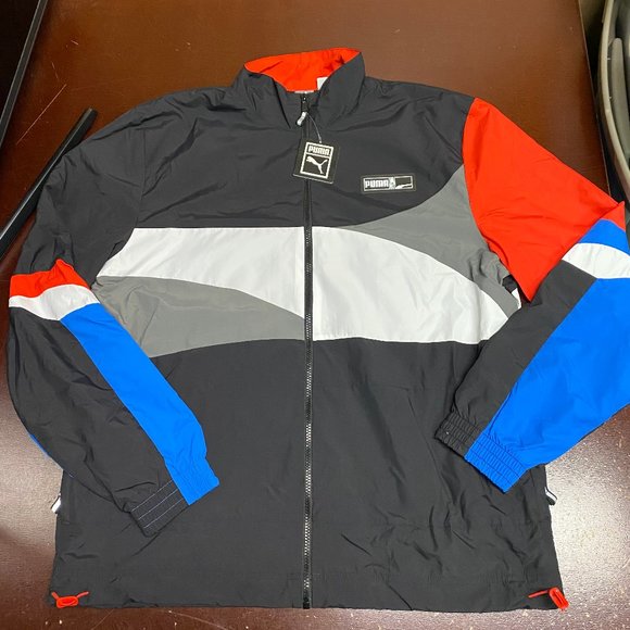 Puma FS Woven Full Zip Track Jacket Size Large